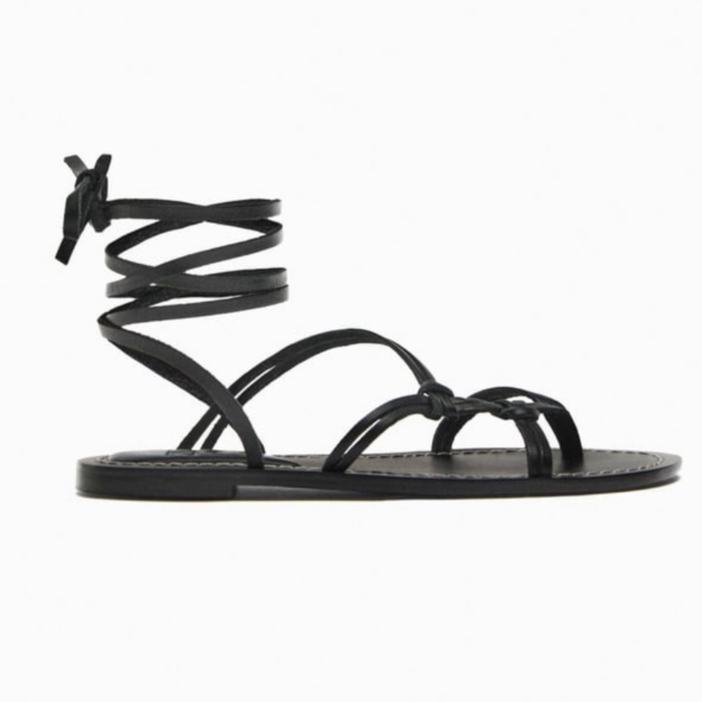 Zara strappy leather sandals